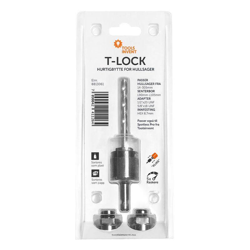 T-LOCK - Hurtigbytte for hullsager - Startkit