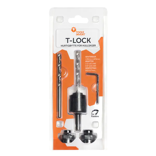 Hovedbilde T-LOCK - Hurtigbytte for hullsager - Startkit